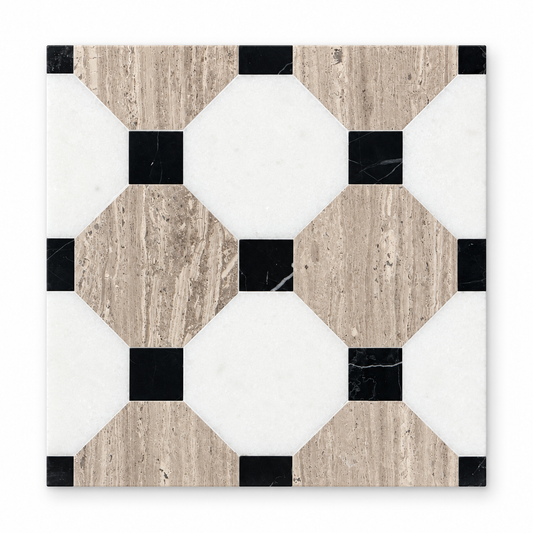 Ziggy, Travertine en Carrara