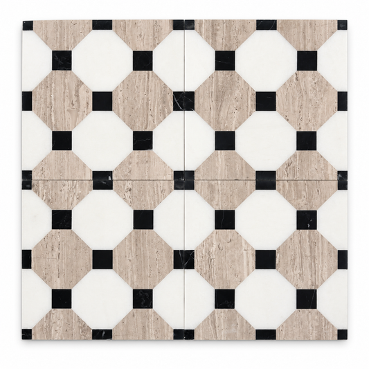 Ziggy, Travertine en Carrara