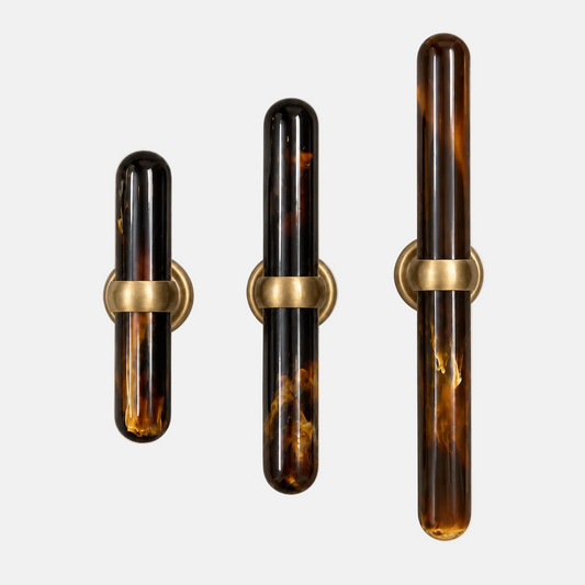 Horn Handle Aged Brass