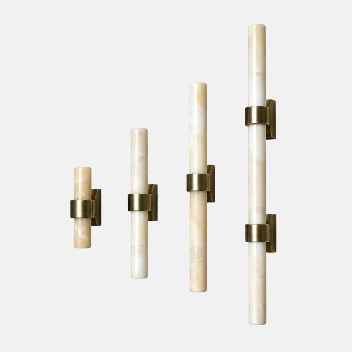 Cream Horn Handle Aged Brass